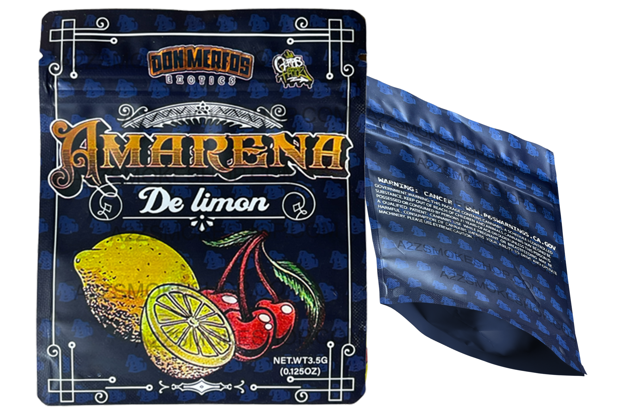 Don Merfos Exotics Amarena De Limon bag  3.5g Mylar bag -Packaging Only -NEW