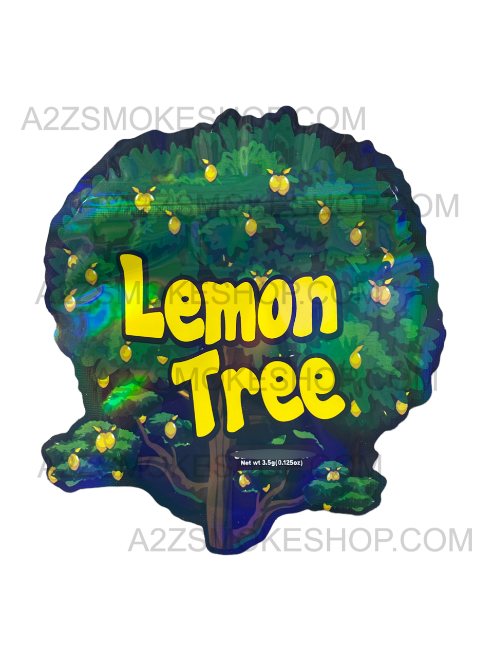 RobMylarBags Lemon Tree cut out Holographic Mylar bag 3.5g