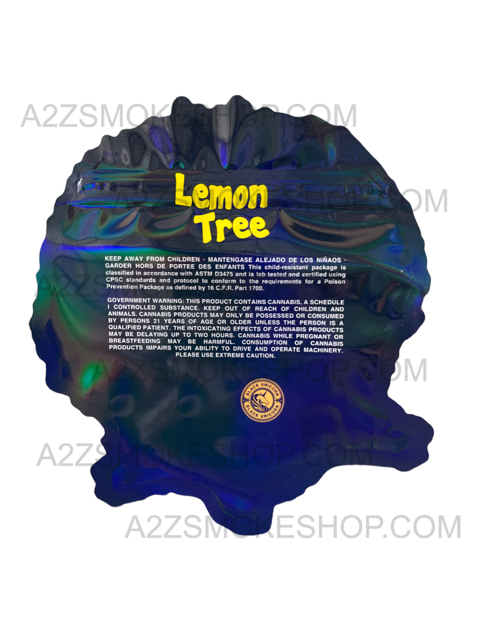 RobMylarBags Lemon Tree cut out Holographic Mylar bag 3.5g