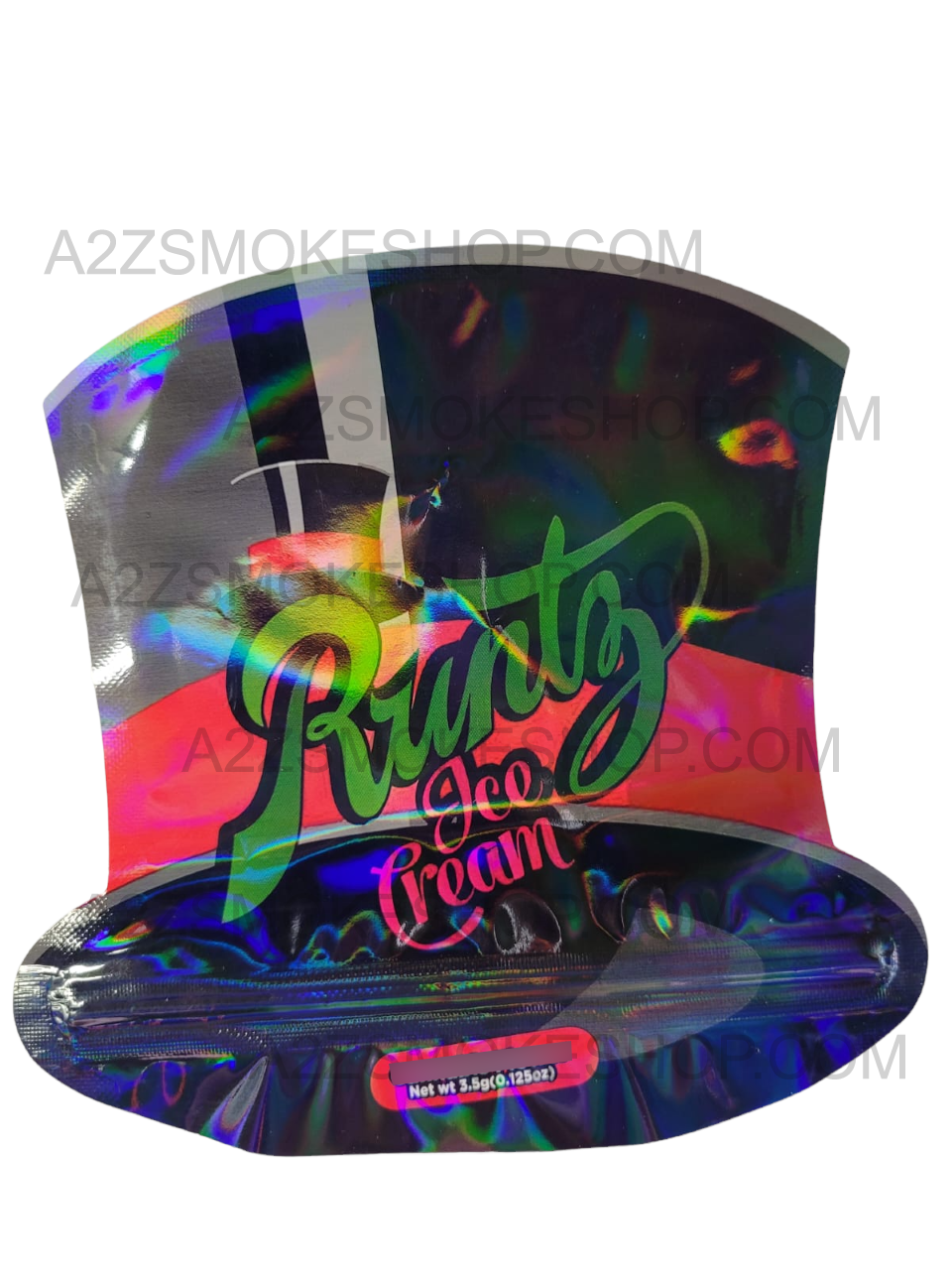 RobMylarBags Runtz Ice Cream cut out Holographic Mylar bag 3.5g