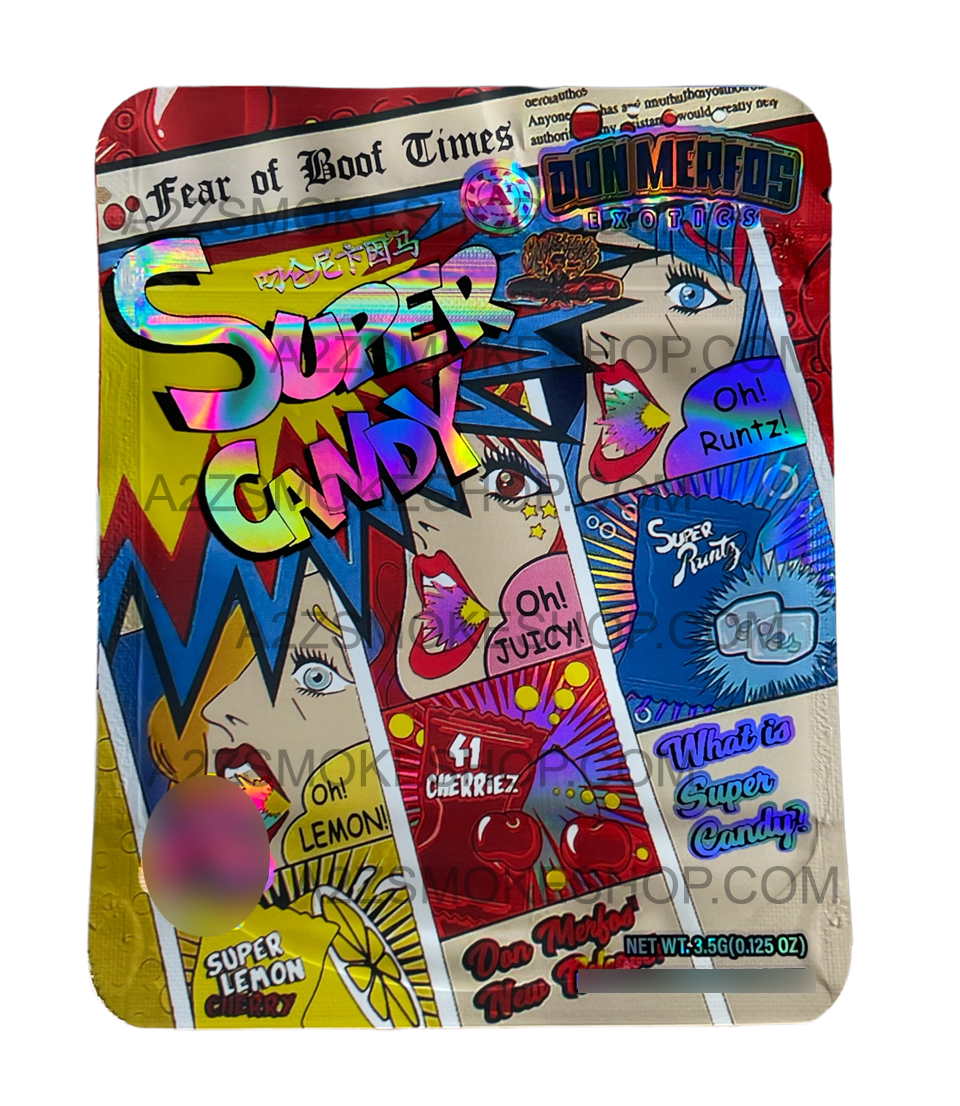 Don Merfos Exotics Super Candy Mylar bag 3.5g Holographic