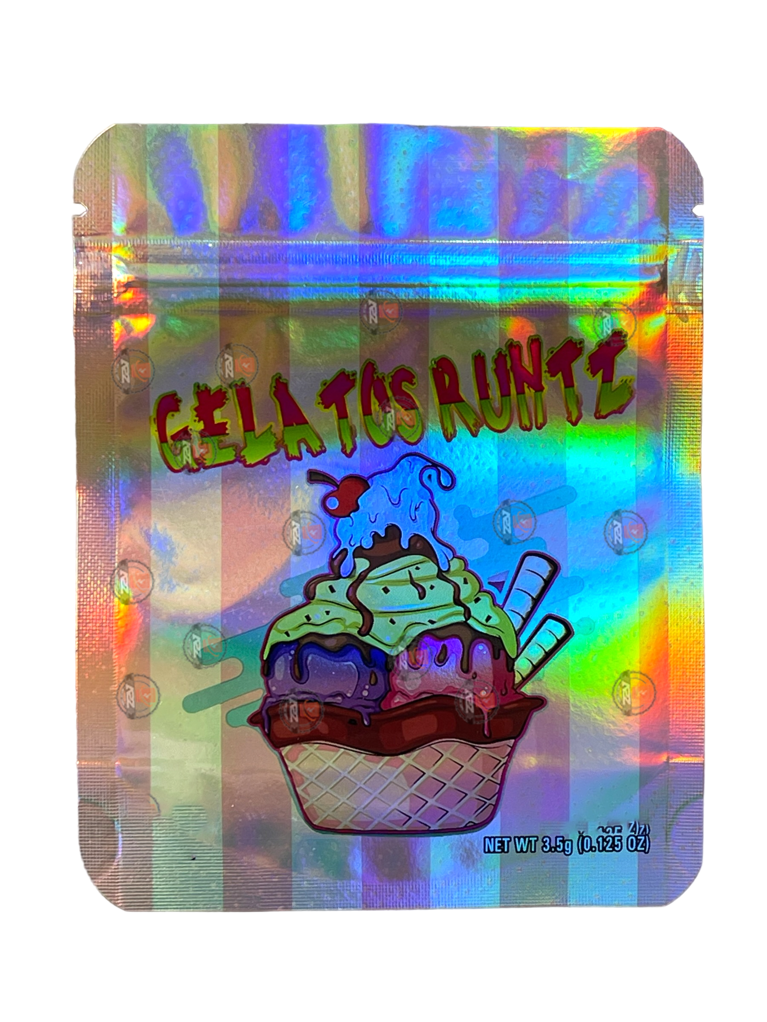 Gelatos Runtz 3.5g Mylar Bag Holographic