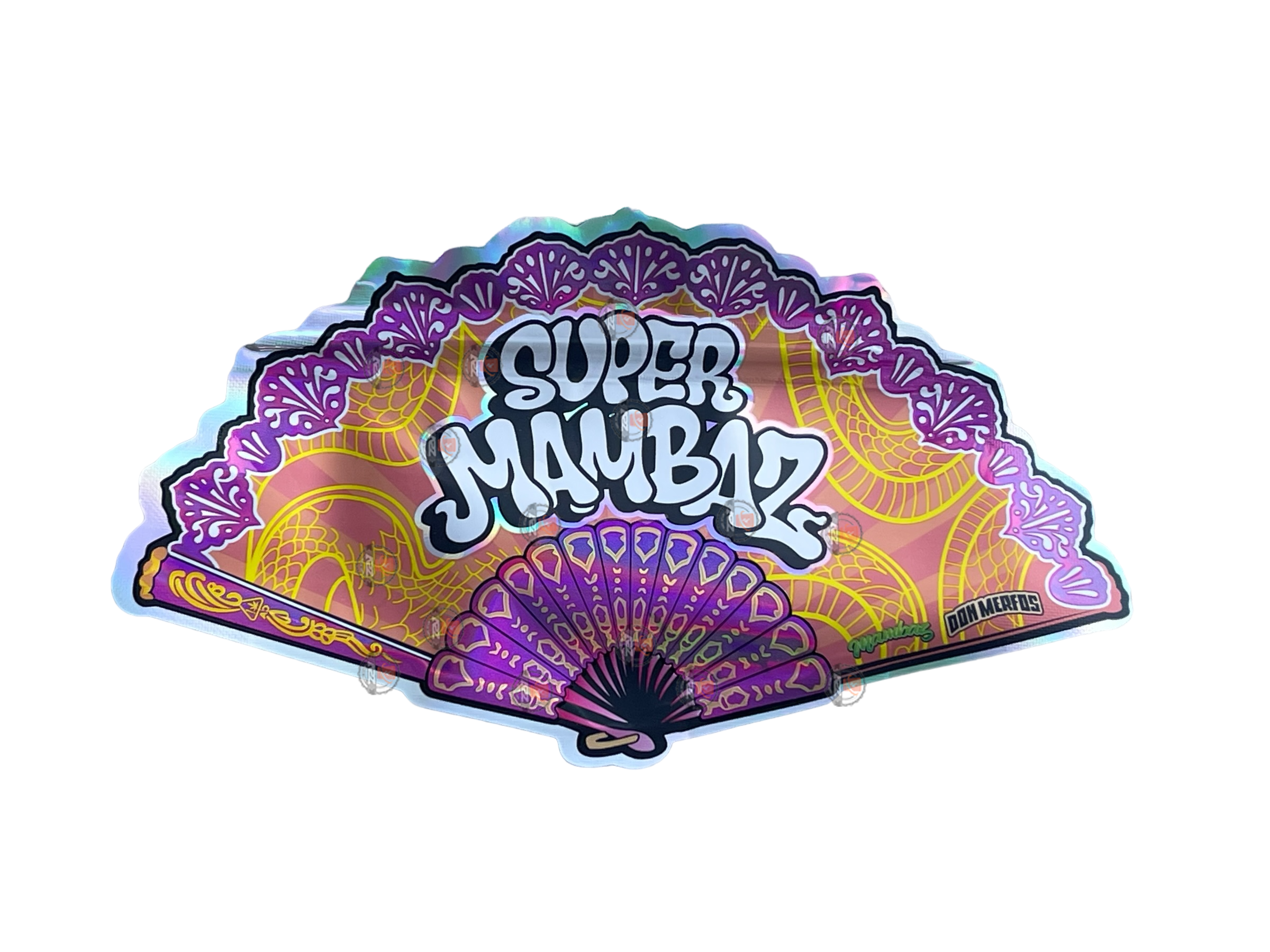 Super Mambaz 3.5G Mylar Bag - Cut out zip lock bag