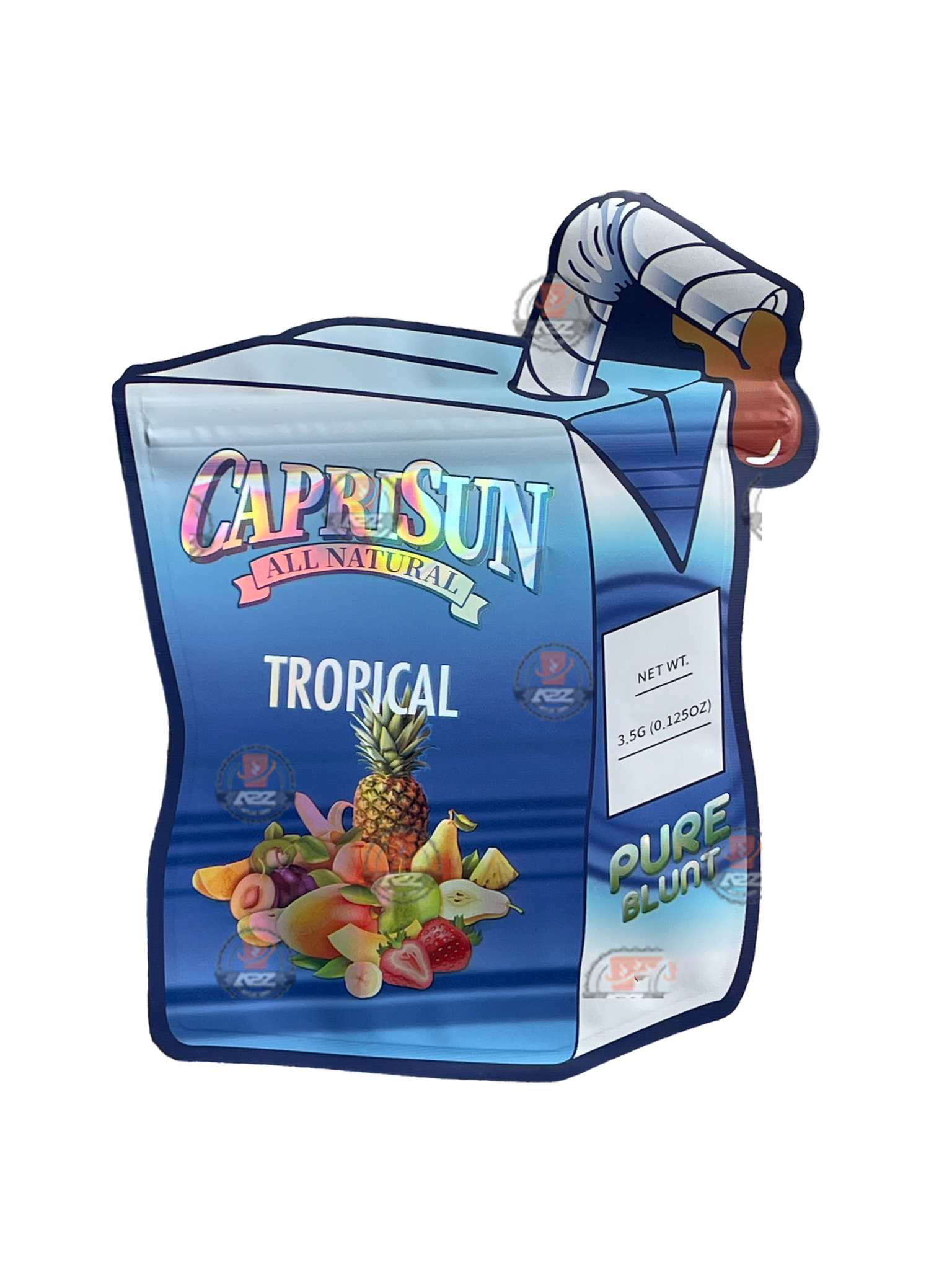 Capri Sun Tropical 3.5 grams Juice Box Mylar Bag Holographic