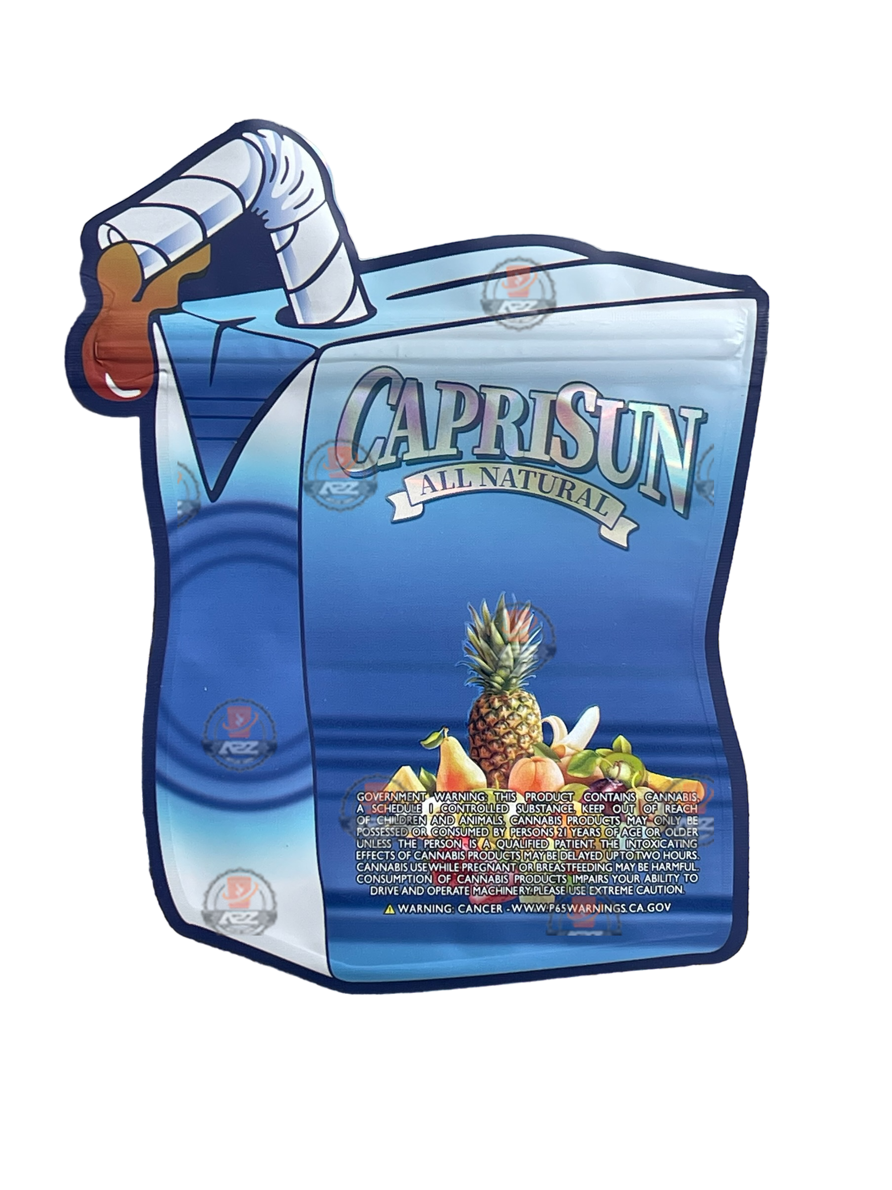 Capri Sun Tropical 3.5 grams Juice Box Mylar Bag Holographic