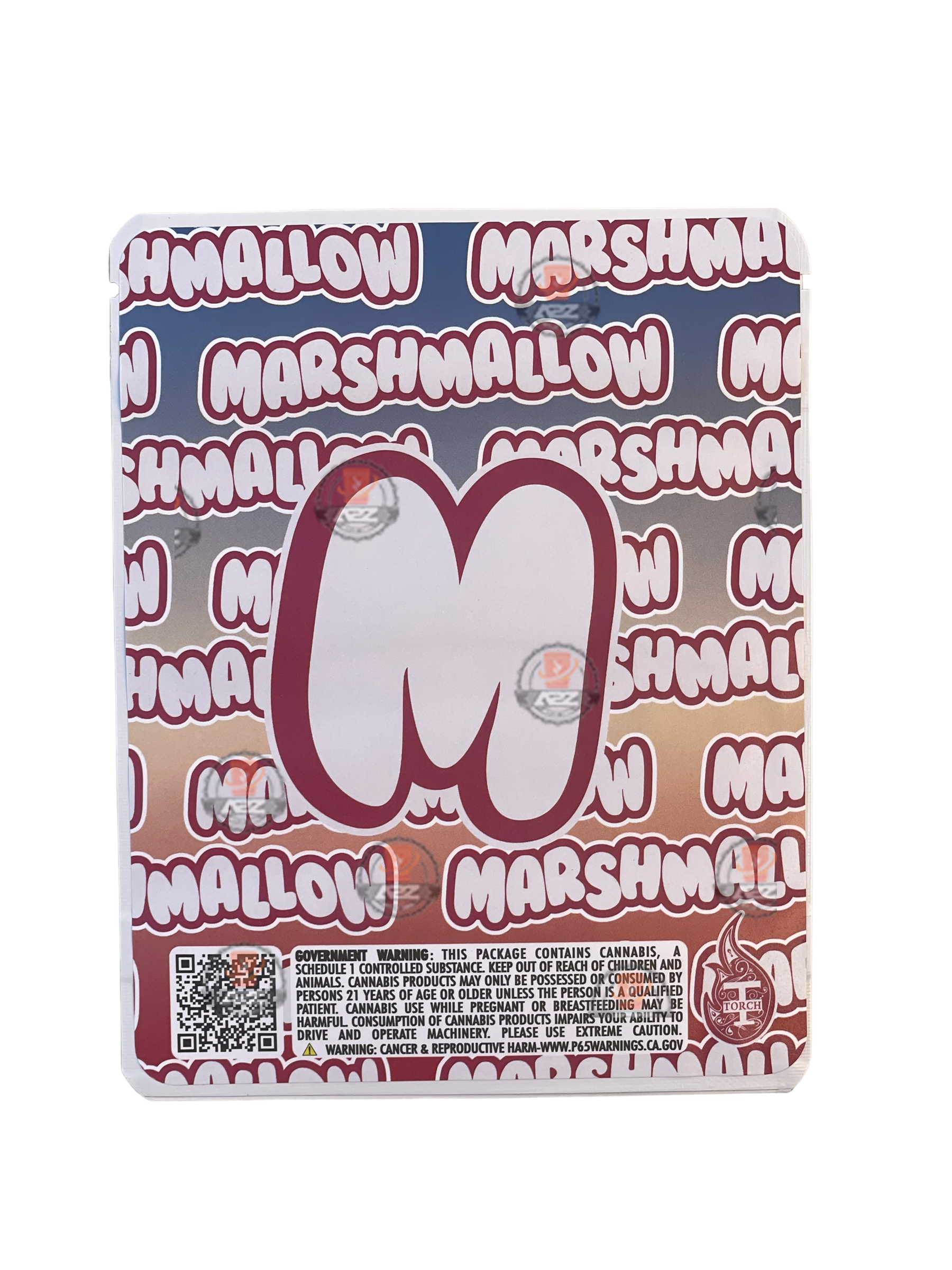 Sprinklez Birthday Cake Marshmallow Mylar Bags 3.5g Sticker base Bag -With stickers and labels