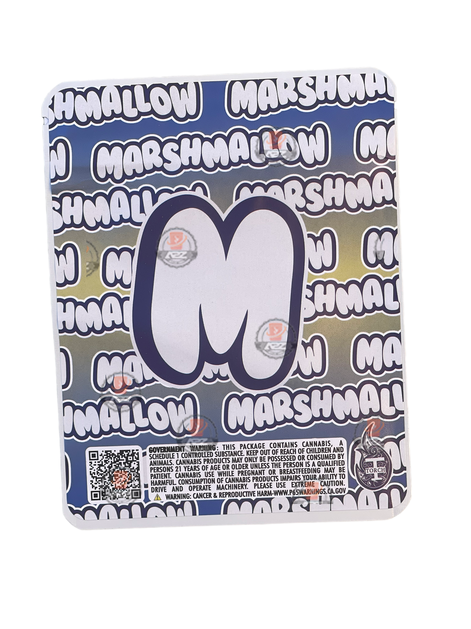 Sprinklez Cookie Marshmallow Mylar Bags 3.5g Sticker base Bag -With stickers and labels