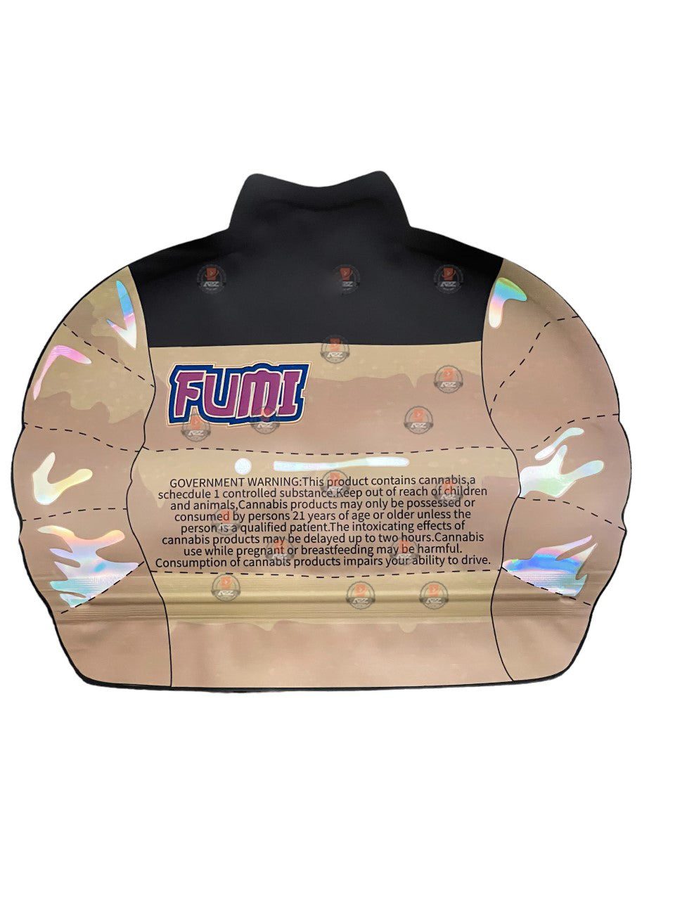 The Lemon Pop Fumi Mylar Bag 3.5G Holographic Cut Out