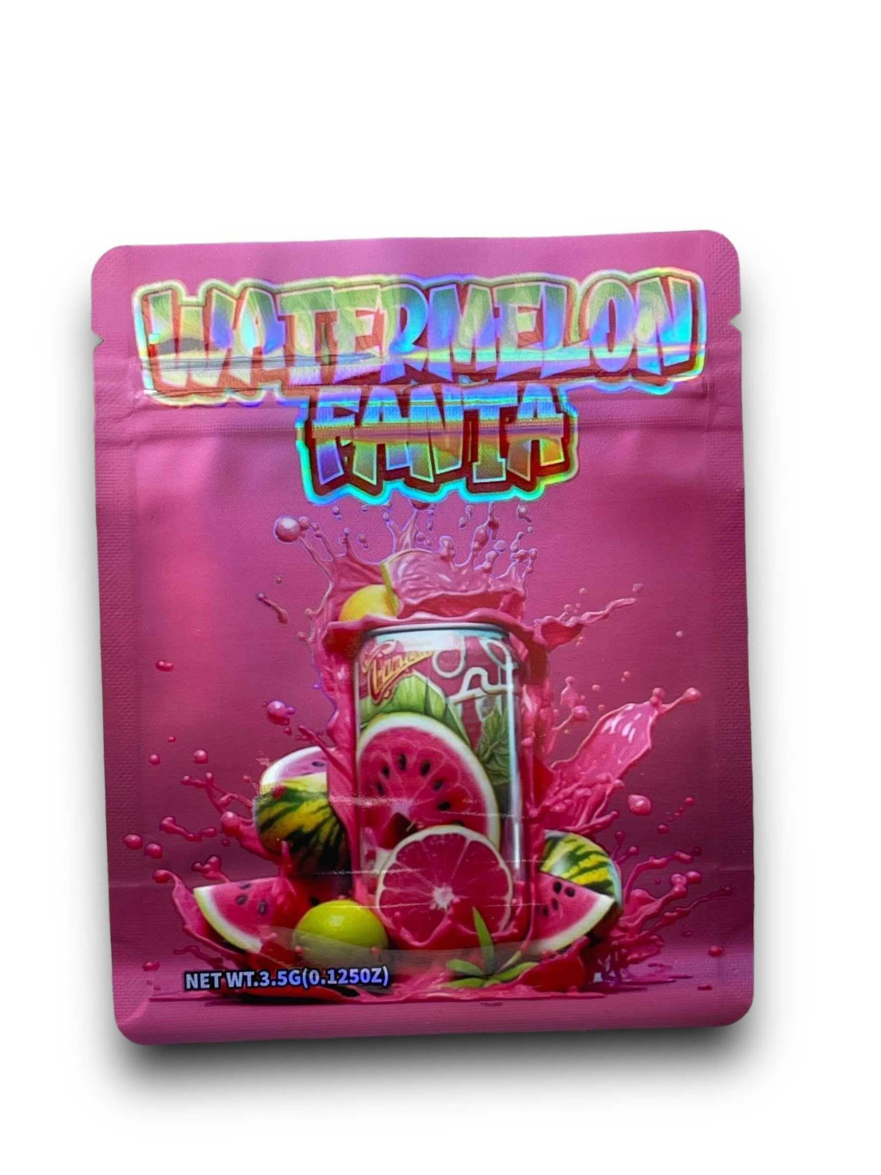 Watermelon Fanta 3.5G Mylar Bags Holographic