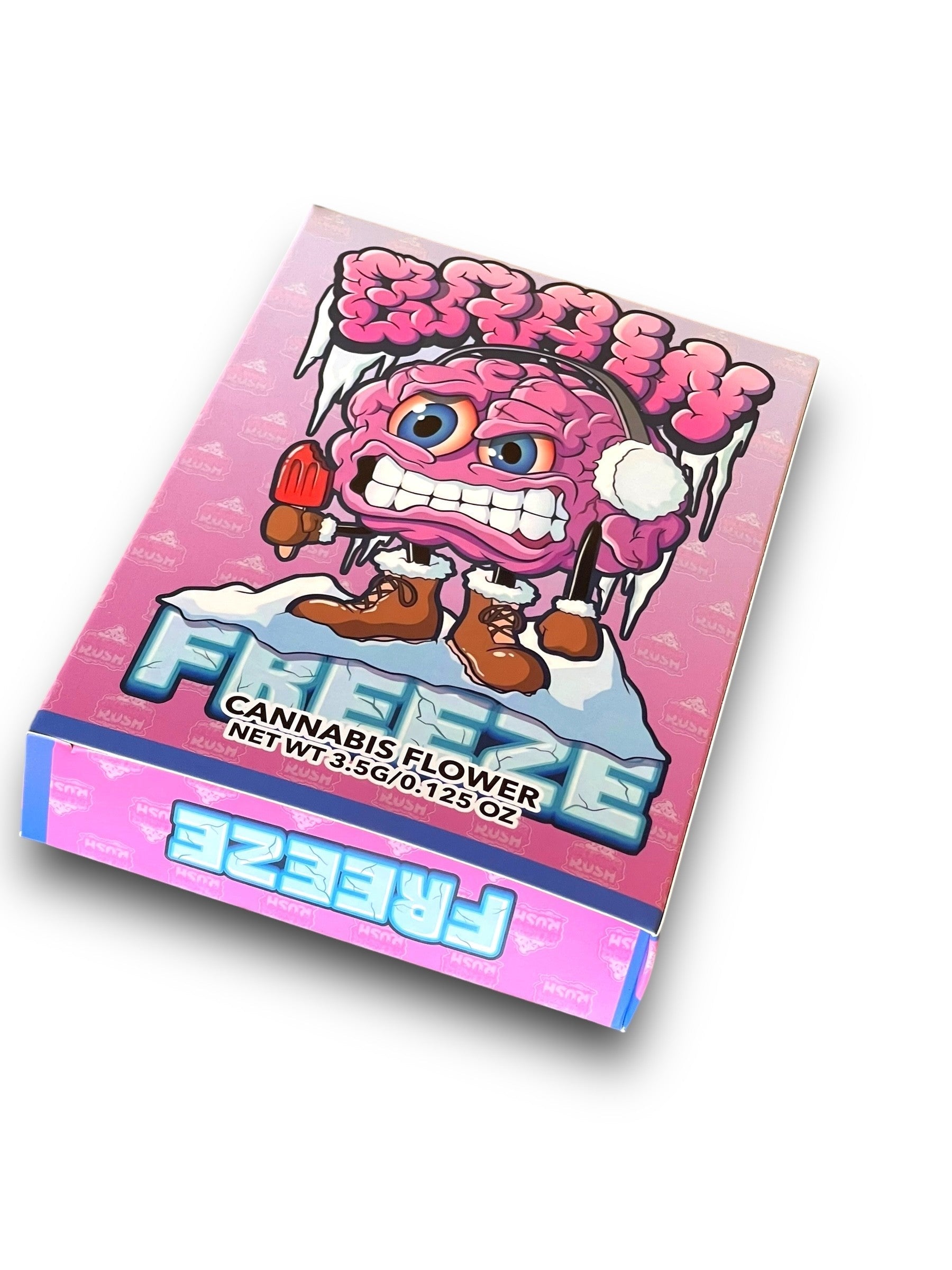 Brain Freeze Mylar Bags with Boxes 3.5g Box Packaging Holographic